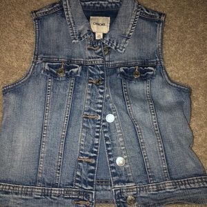 sleeveless jean jacket